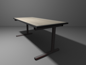 table low-poly 3D 모델