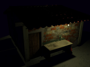 house typical low class Modello 3D