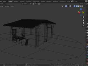 house typical low class Modello 3D