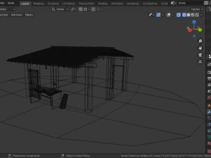 house typical low class 3D Model