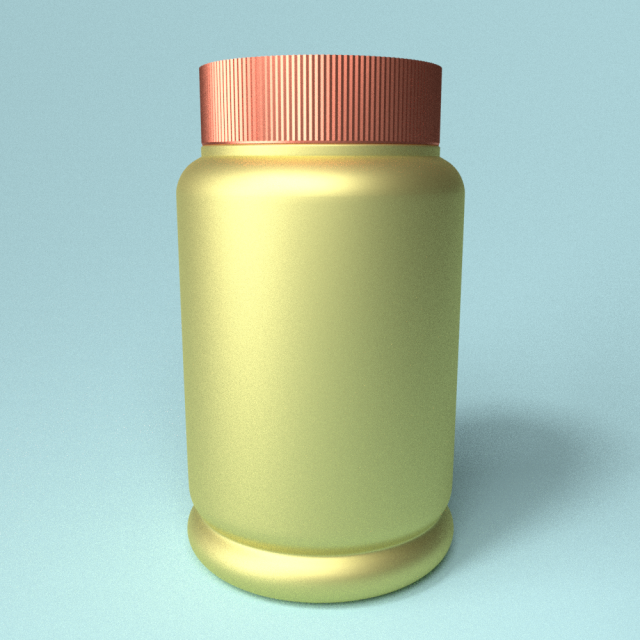 capsules bottle 3D 模型 .c4d .max .obj .3ds .fbx .stl .blend 