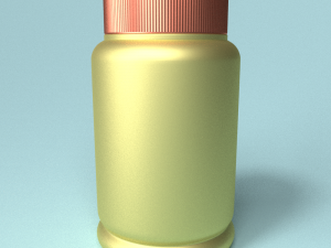 capsules bottle 3D Модель