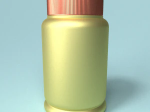 capsules bottle 3D Model