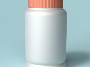 capsules bottle 3D 模型