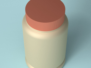 capsules bottle 3D 模型