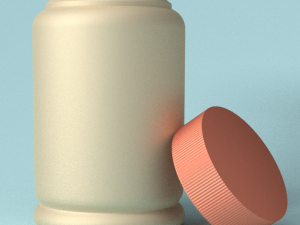 capsules bottle 3D 模型