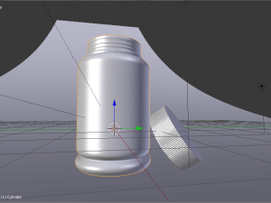 capsules bottle 3D 模型