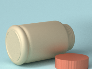capsules bottle 3D Model
