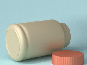 capsules bottle Modelo 3D