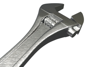 adjustable spanner 3D मॉडल