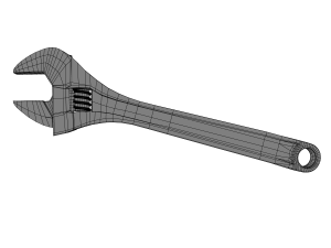 adjustable spanner 3D मॉडल