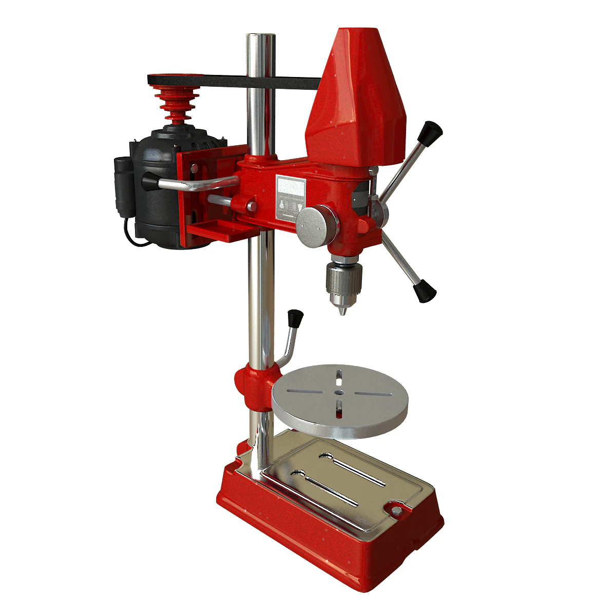 bench drill 3D Model .c4d .max .obj .3ds .fbx .stl .blend 