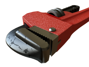 adjustable pipe wrench 3D मॉडल