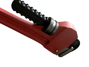 adjustable pipe wrench Model 3D