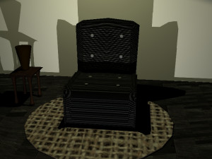 sofa black mesh 3D मॉडल
