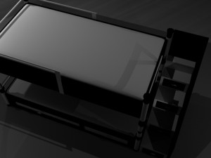bunk bed black and withe 3D Model