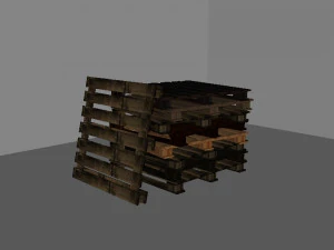 palet sheep wood 3D Model