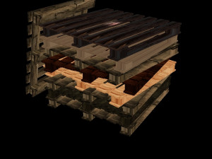 palet sheep wood 3D मॉडल