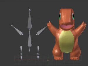 charmander pokemon 3D Model