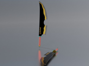 Tengen Uzui Dual Nichirin Blades Demon Slayer 3D 模型