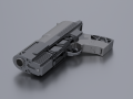 Custom SciFi Armed Pistol 3D Models