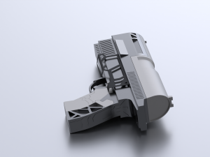 Custom SciFi Armed Pistol Modelo 3D