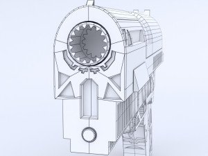 Custom SciFi Armed Pistol Modelo 3D