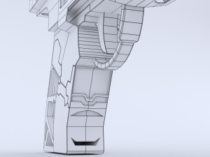 Custom SciFi Armed Pistol Modelo 3D