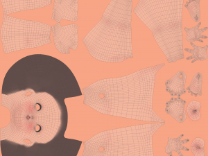 cartoon girl 3Dモデル