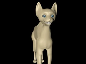 gato tim burton obj cinema 4d gato Modelo 3D