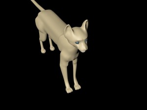cat tim burton obj cinema 4d cat 3D Model