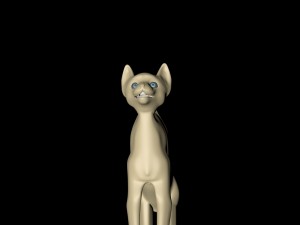 cat tim burton obj cinema 4d cat 3D Model