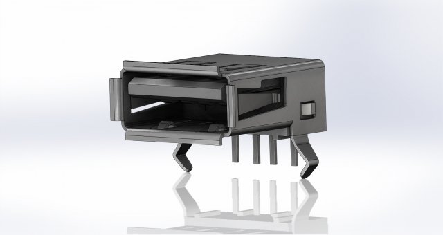 usb 20 port Modello 3D .c4d .max .obj .3ds .fbx .stl .blend 