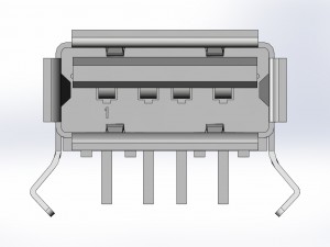 usb 20 port Modello 3D
