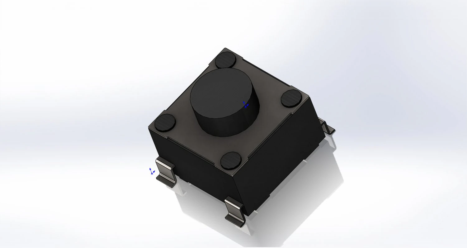 high quality smd button 3D Model .c4d .max .obj .3ds .fbx .stl .blend 