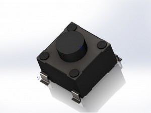 high quality smd button 3D Модель