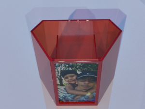 pencil pot photo holder 3D 打印模型