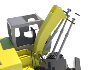 bulldozer 3D Baskı Modeli