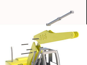 bulldozer 3D Baskı Modeli