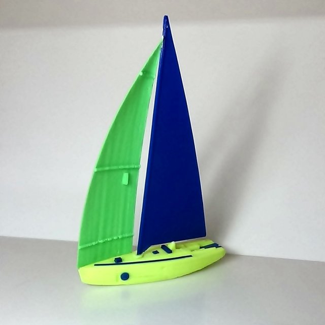 sailboat Modello di stampa 3D .c4d .max .obj .3ds .fbx .stl .blend 