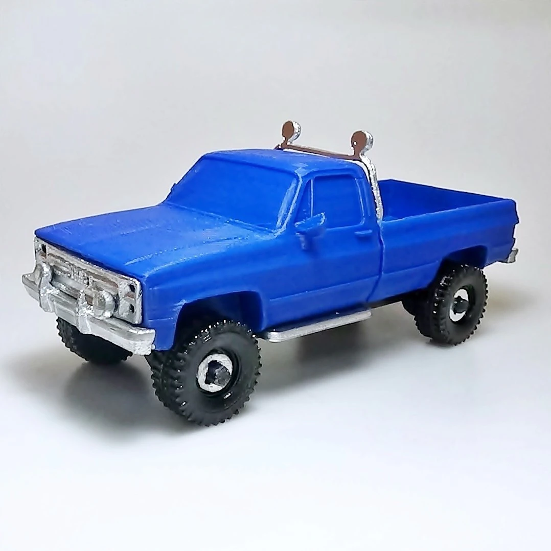gmc sierra truck 3D Print Model .c4d .max .obj .3ds .fbx .stl .blend
