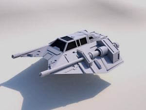 ship t-47 star wars 3D 프린트 모델