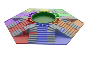 parchis of 6 seats 3D-printmodel