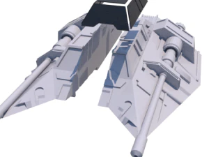 skyfighter - t-47 3D Print Model