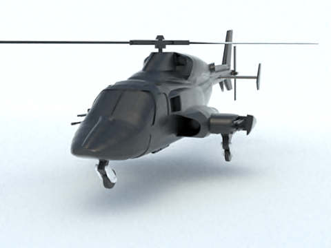 Air Wolf 3D Print Model