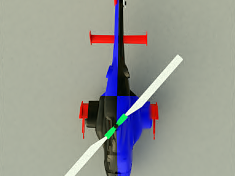 Air Wolf 3D Print Model
