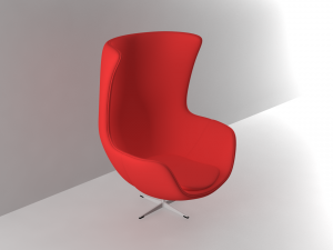 chair egg 3D 모델