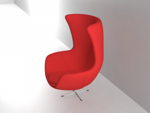 chair egg Model 3D