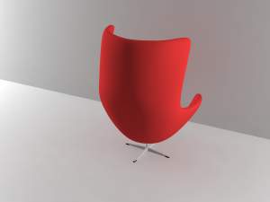 chair egg Model 3D