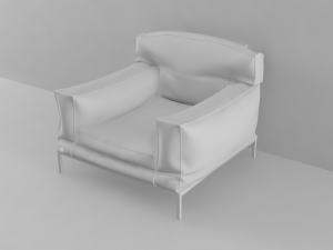 sofa for1 Model 3D